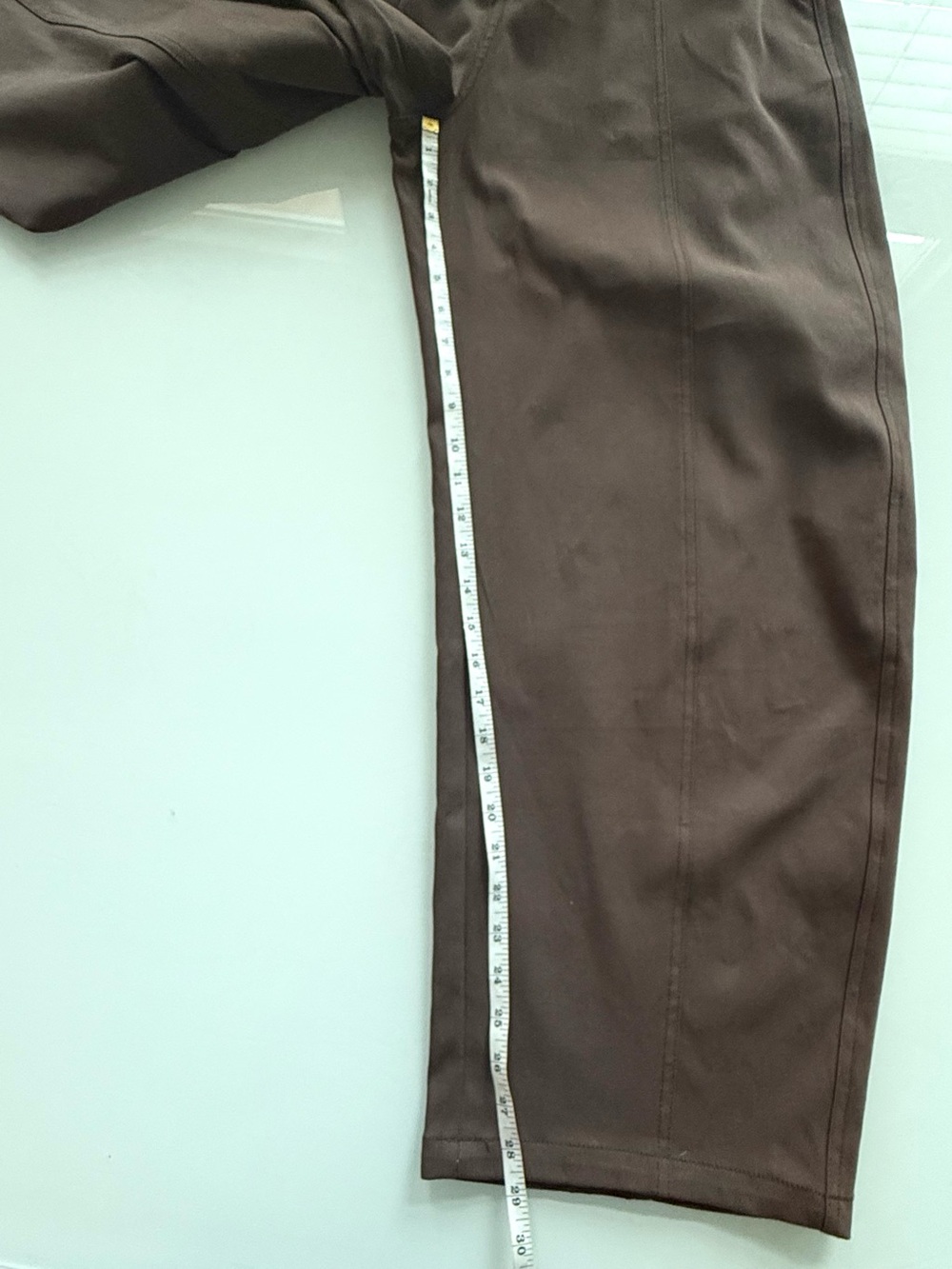 New! ELEH Brown Barrel Leg Wide Leg Cotton Pants Elastic Waist IT 40 US 4 - Picture 8 of 10